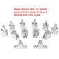 12 PCS Universal 3-Bow Bimini Top Stainless Steel 316 Marine Hardware Set Deck