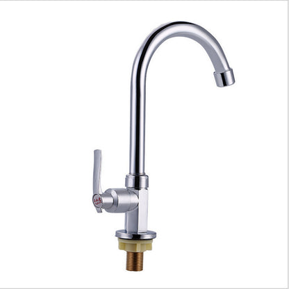 Mayitr Stainless Steel 360 Degree Swivel Water Tap Single Hole Kitchen Cold Basin Sink Tap Faucet For Household Hardware