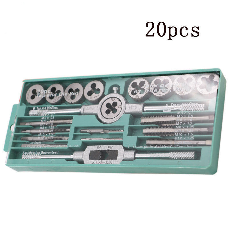 Tap And Die Set Hand Tap Hardware Tool Wrench Wrench Metric Tap Set