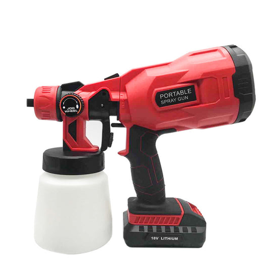 Cordless power tool paint spraying machine