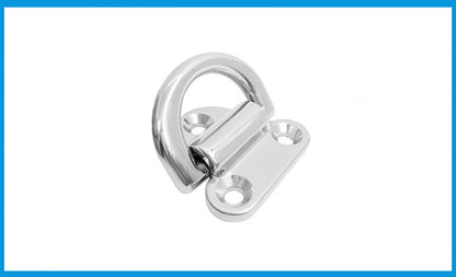 AliExpress EBay Spot 316 Stainless Steel Marine D-ring, Yacht Hardware, Deck Foldable Ring