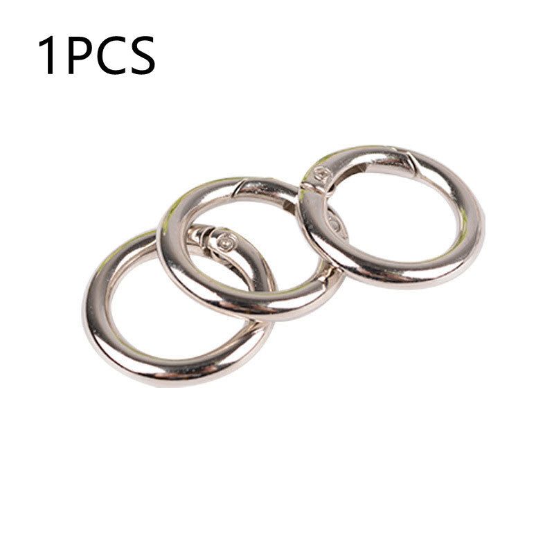 Zinc Alloy Spring Buckle Handbag Hardware Ring Keychain