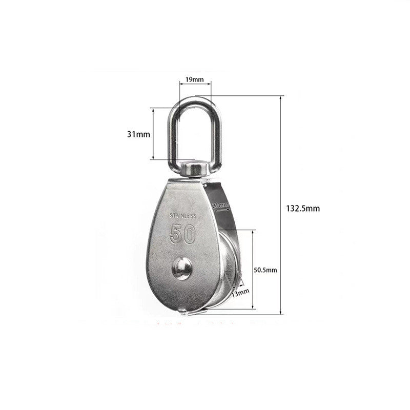 Stainless Steel Pulley Marine Mechanical Hardware Lifting