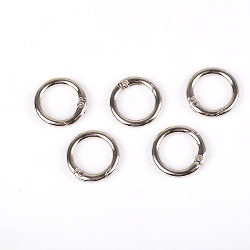 Zinc Alloy Spring Buckle Handbag Hardware Ring Keychain