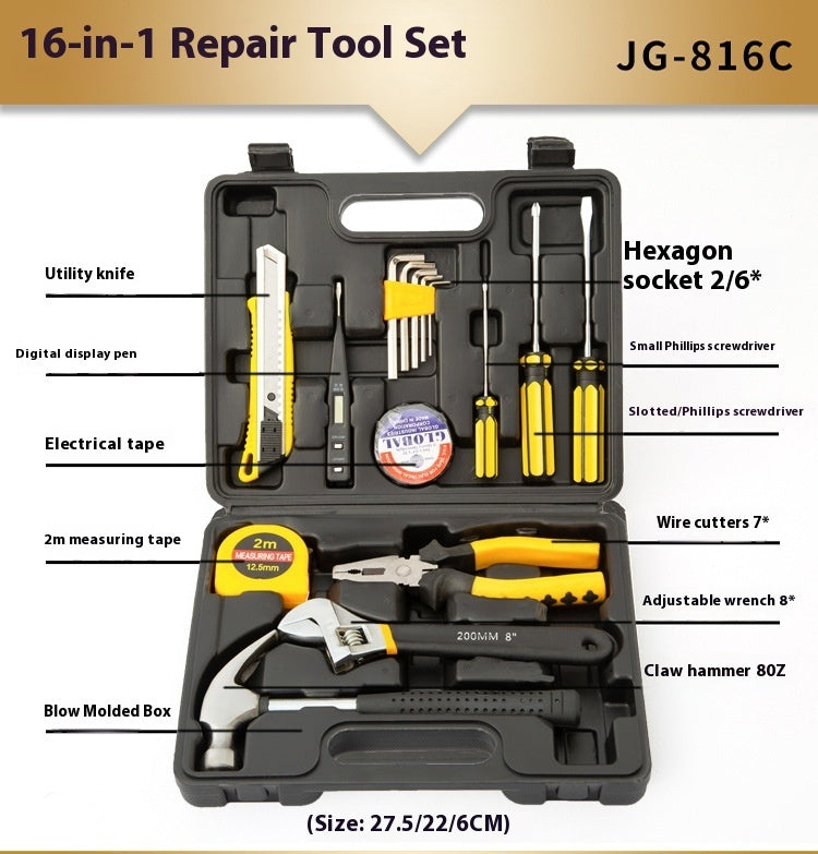 Household Hardware Tools Repair Kit Suit